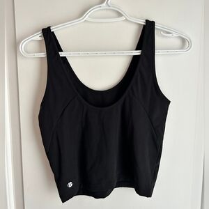 Buffbuny black crop top (S)